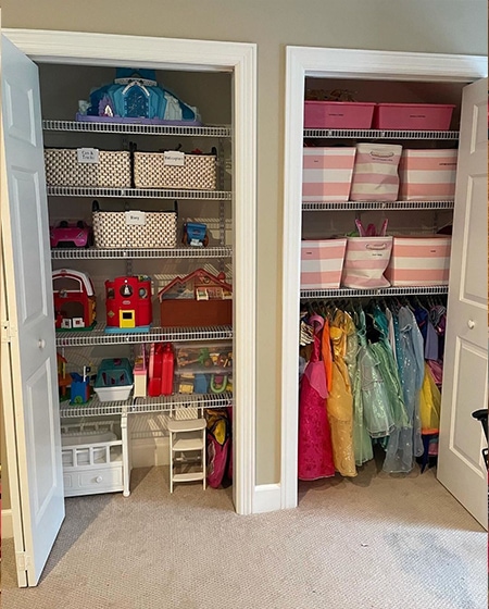 kids closet after