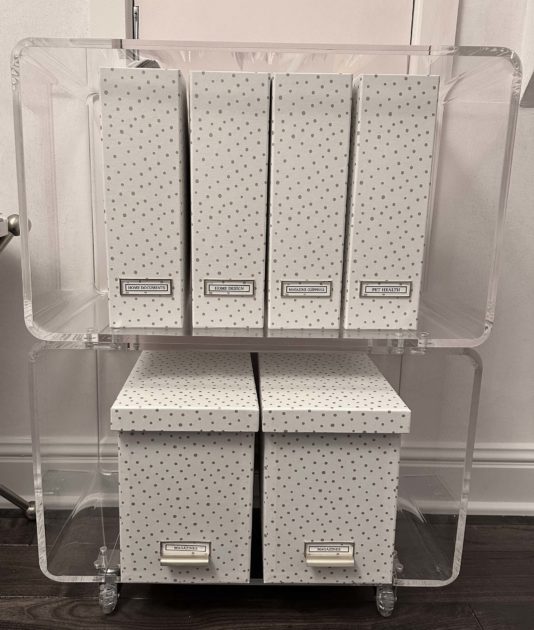 how to organize paperwork